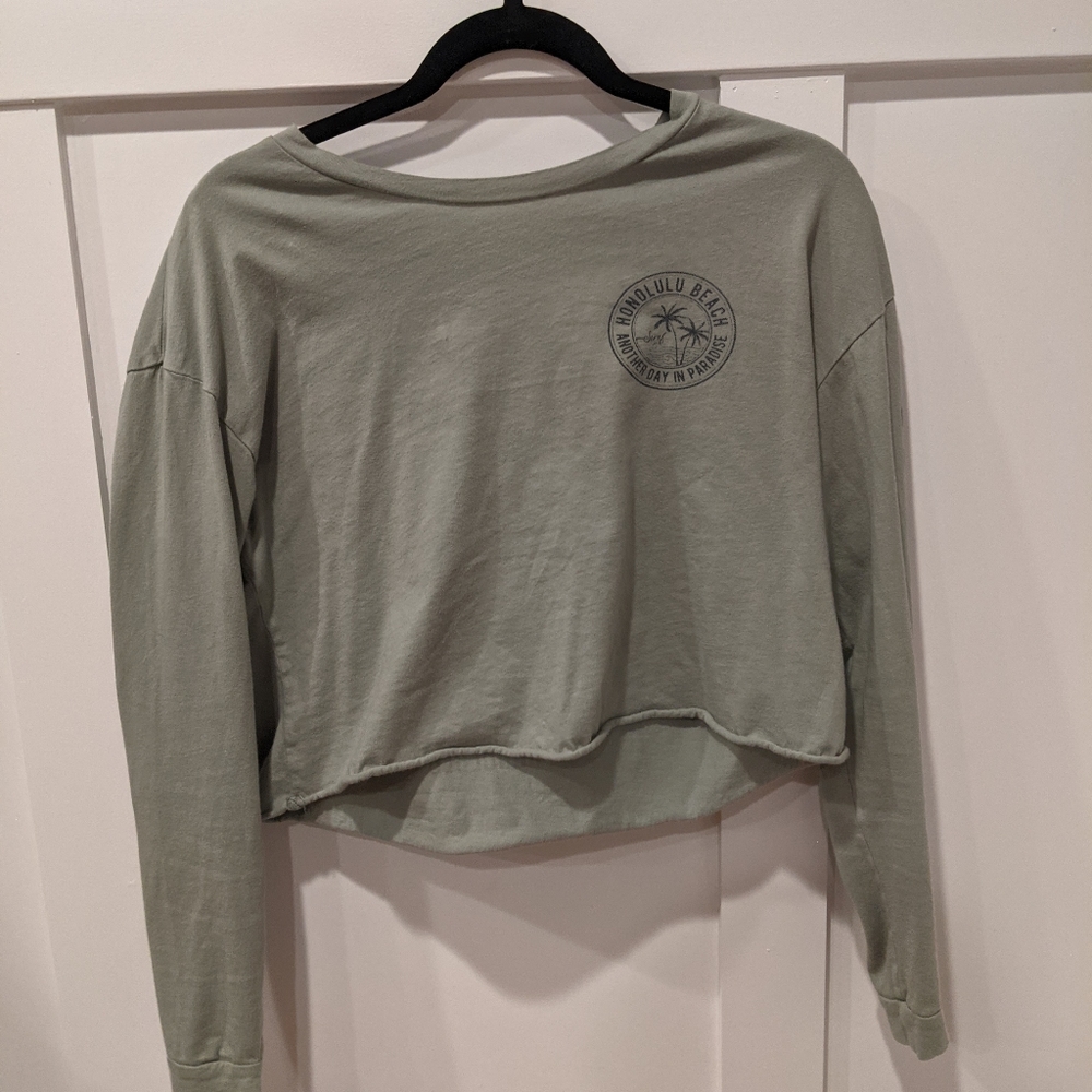 cropped long sleeve